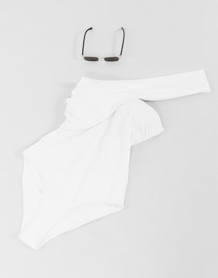 white fuller bust swimsuit