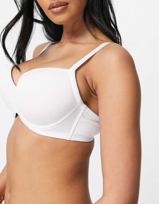 Ivory Rose Fuller Bust plain t-shirt bra in beige