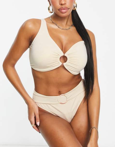 Ivory Rose Fuller Bust – Złota błyszcząca góra od bikini z wyjmowanym usztywnieniem miseczek - view 1