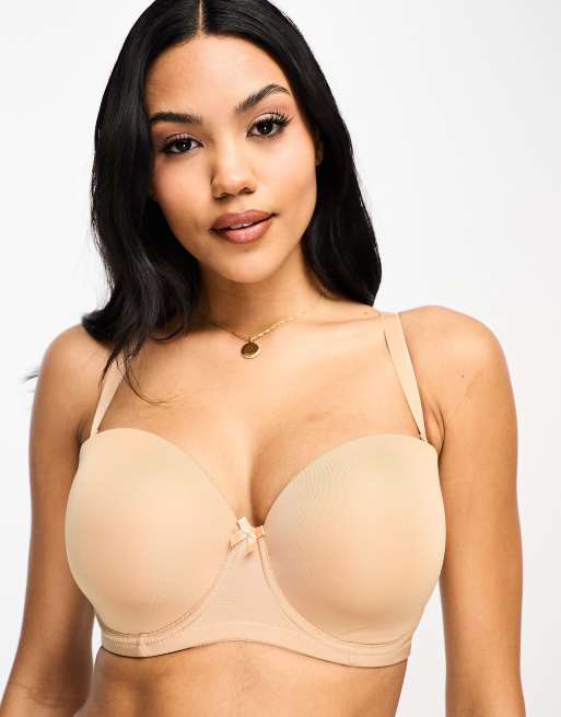 Ivory Rose – Fylligare Byst – Havrefärgad, axelbandslös BH, 4 av 4