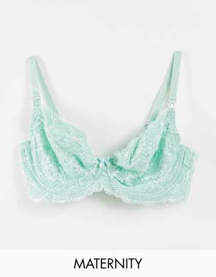 Ivory Rose Maternity Coppe Grandi - Reggiseno per l'allattamento color menta