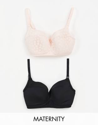 Ivory Rose Lingerie Ivory Rose Maternity Fuller Bust 2 Pack Nursing Non