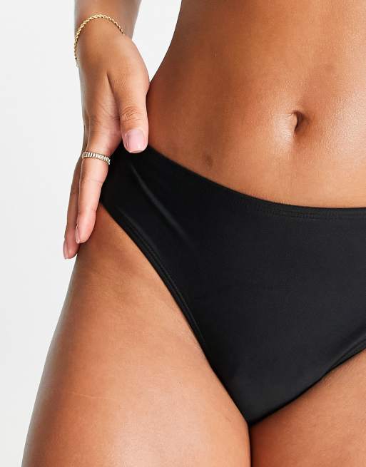Ivory & Rose – Mieszaj i łącz – Czarny dół od bikini z wysokim stanem , 3 z 4