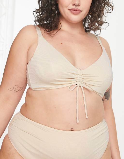 Ivory Rose Plus - Guldfarvet bikini med glimmer, 3 af 3