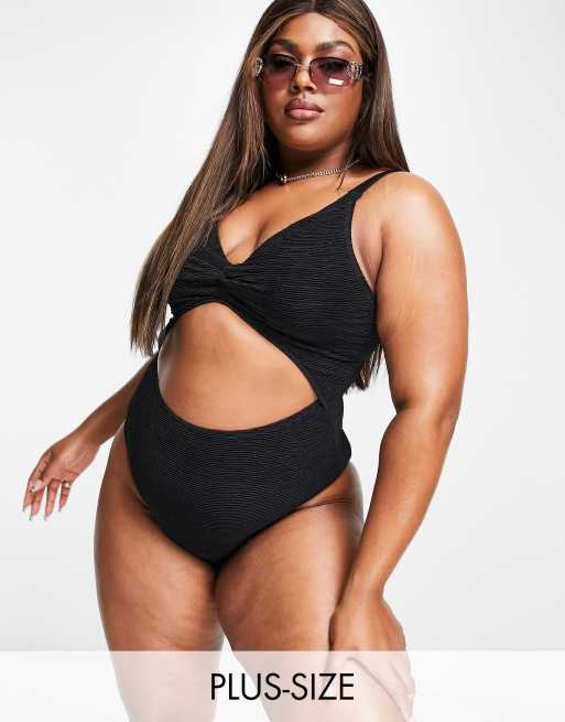 High cut one piece swimsuit best sale plus size