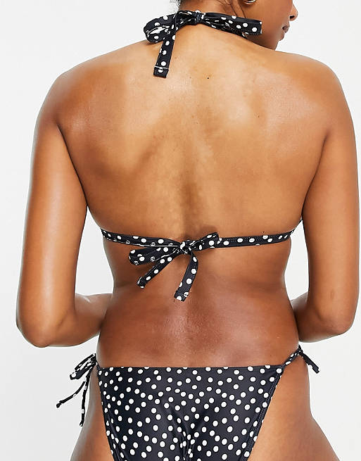 Crop Bikinitop in het Zwart Mix En Match Ivory Rose Vollere Buste Dames Kleding voor voor Strandkleding voor Bikinis en badpakken 