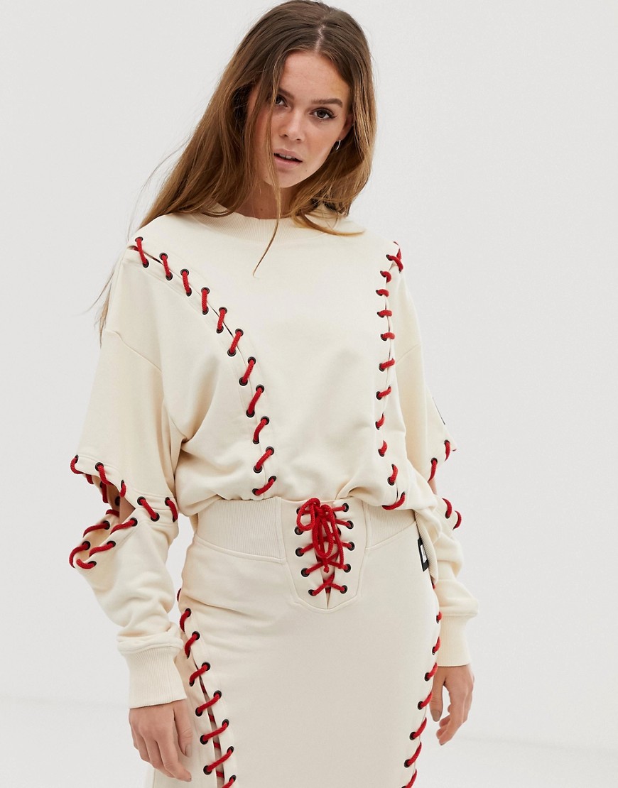 Ivy Park - craft line - Sweatshirt in crème