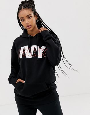 Ivy Park layer logo hoodie in black | ASOS