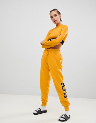 ivy park yellow joggers