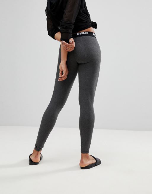 Ivy Park Logo Leggings In Black Size XS