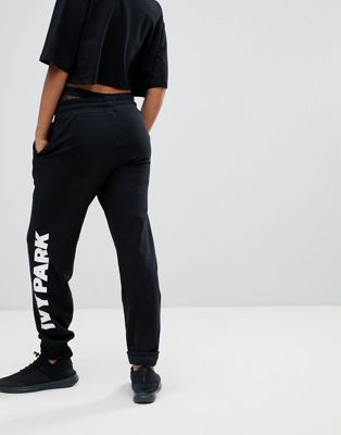 Ivy Park Logo Sweatpants In Black | ASOS