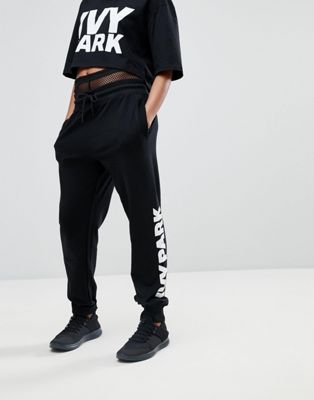 Ivy Park Logo Sweatpants In Black | ASOS
