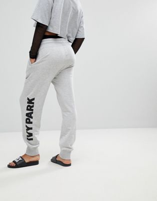Ivy Park Logo Sweatpants In Gray | ASOS