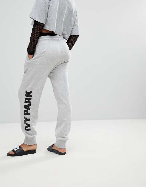 Ivy Park Logo Sweatpants In Gray ASOS