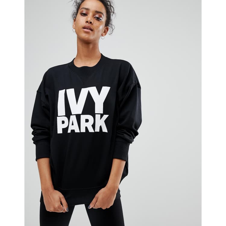 Ivy Park Logo Sweatshirt In Black ASOS