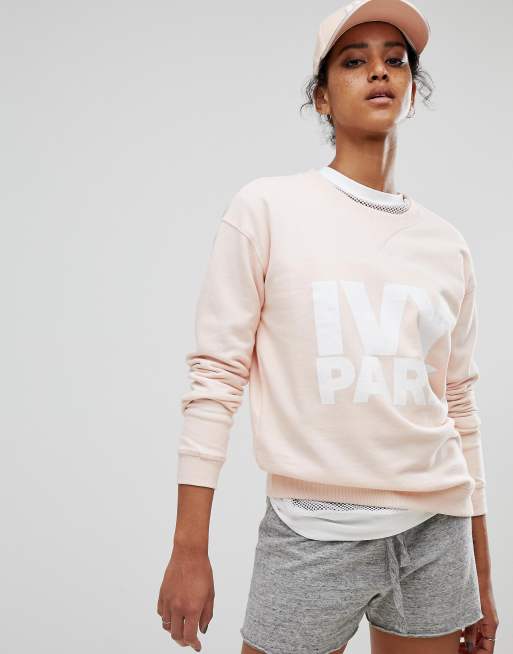 Ivy park store pink sweatshirt