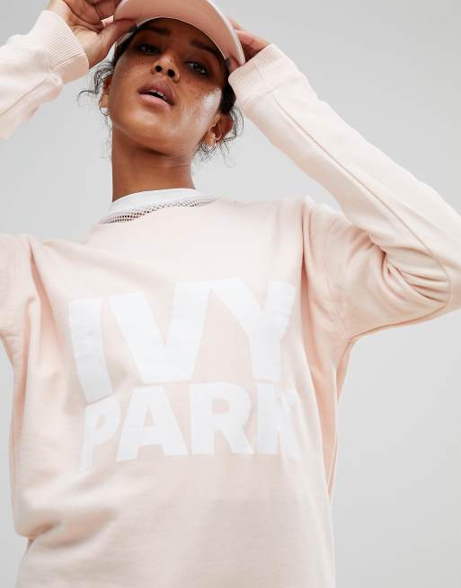 Ivy park 2024 pink sweatshirt