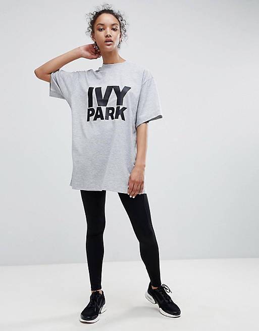 Mode Shirts Netshirts Ivy Park Netshirt zwart volledige print casual uitstraling 
