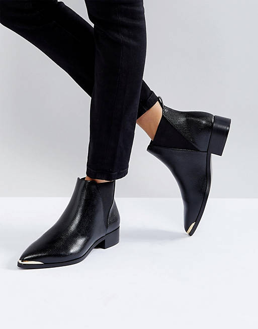 Ivyrevel Flat Pointed Ankle Boot With Metal Trim