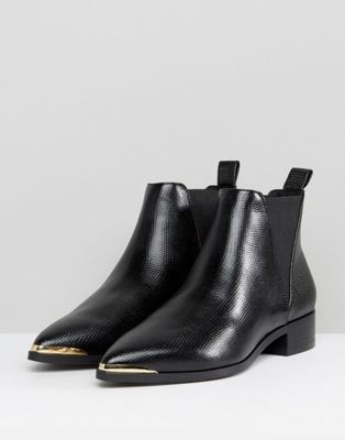 flat pointed ankle boots