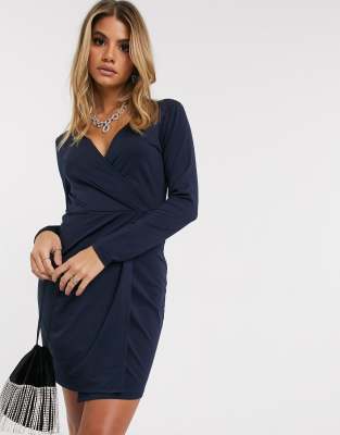 midi wrap occasion dress