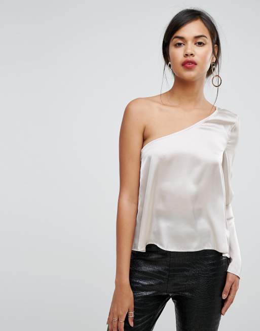 Ivyrevel One Sleeved Satin Top | ASOS