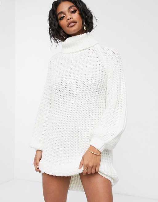 Ivyrevel oversized knitted dress in off white