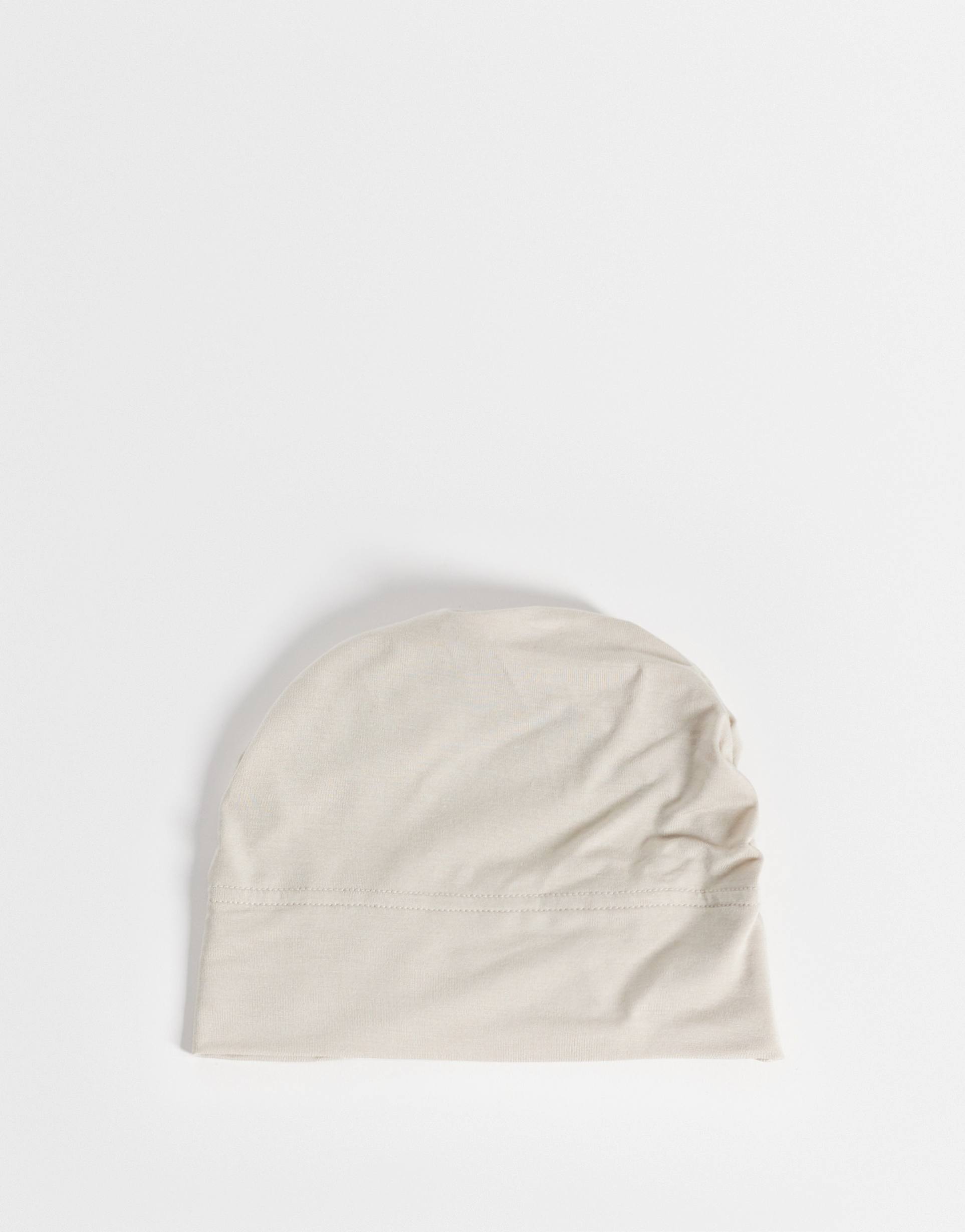 iyal bamboo headscarf cap in beige