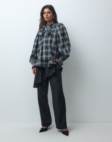 IYAL co-ord in black and white check - view 1