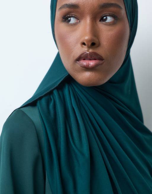 IYAL - Foulard en jersey de bambou majoritaire ultra-doux - Vert forestier, 2 de 5