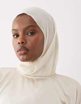 Foulard léger - Crème-Blanc One Size