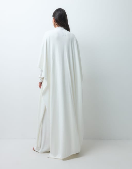 IYAL gebreide mouwloze maxi-cardigan co-ord in crème, 4 van 4
