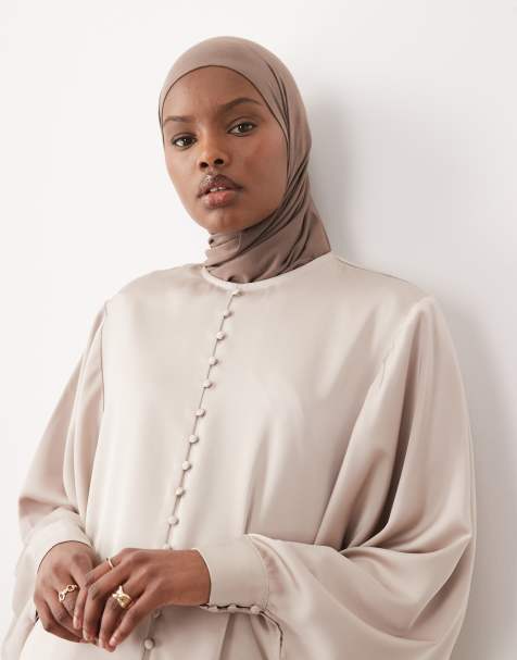 IYAL jersey headscarf in camel - view 1