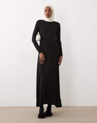 IYAL - Langärmliges Säulenkleid in Schwarz
