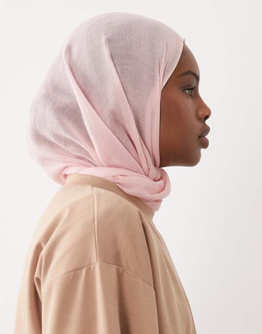 IYAL - Lichtgewicht hoofddoek in roze, 3 van 3