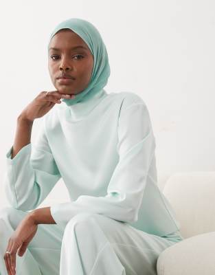 IYAL light weight headscarf in teal ombre green 6790₽