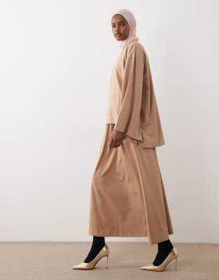 IYAL - Luxe - Maxirock in Camel, Kombiteil-Neutral