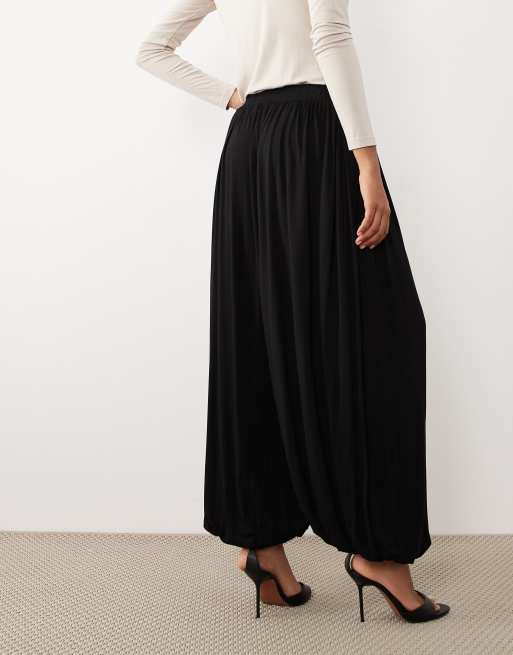 IYAL - Pantalon ballon en jersey resserré aux chevilles - Noir, 5 de 5