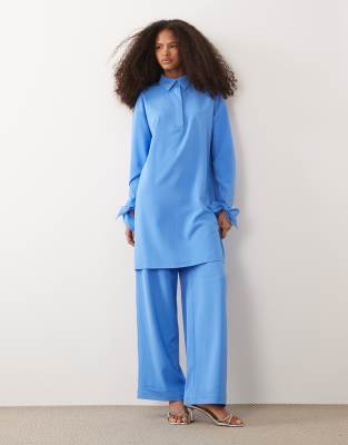 IYAL slim leg pants in blue - part of a set blue