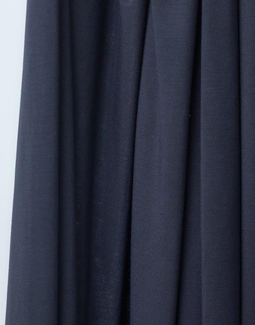 IYAL super soft bamboo rich jersey headscarf in navy, 6 of 7