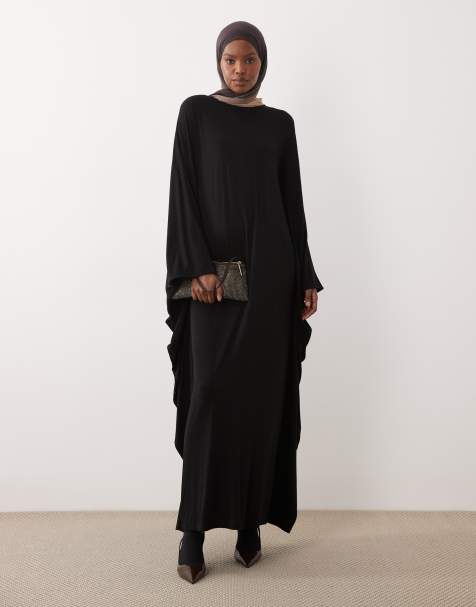 IYAL wide sleeve kaftan maxi dress in black - view 1