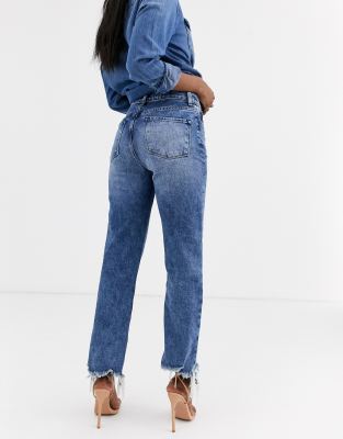 j brand high rise straight leg jeans