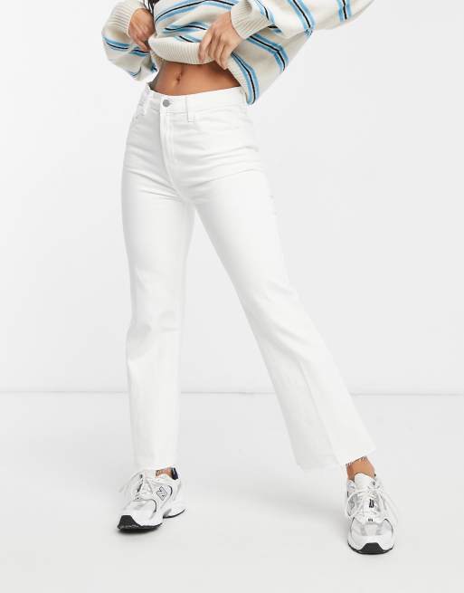 J brand high hot sale rise white jeans