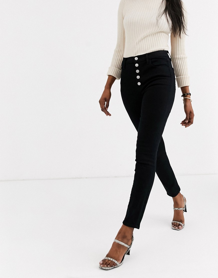 J Brand Lillie high rise crop skinny jeans-Black