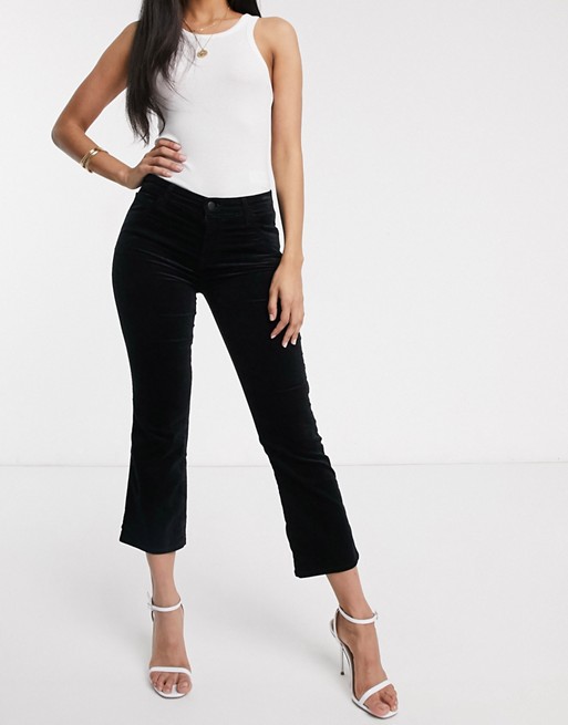 J Brand Selena mid rise crop boot jeans