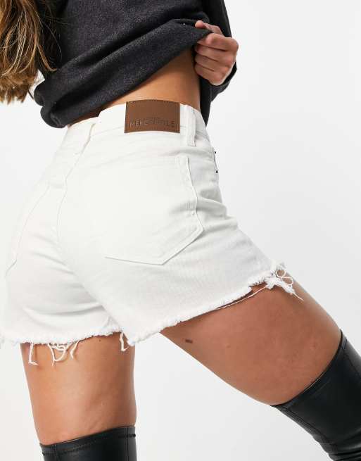 J crew white hot sale denim shorts