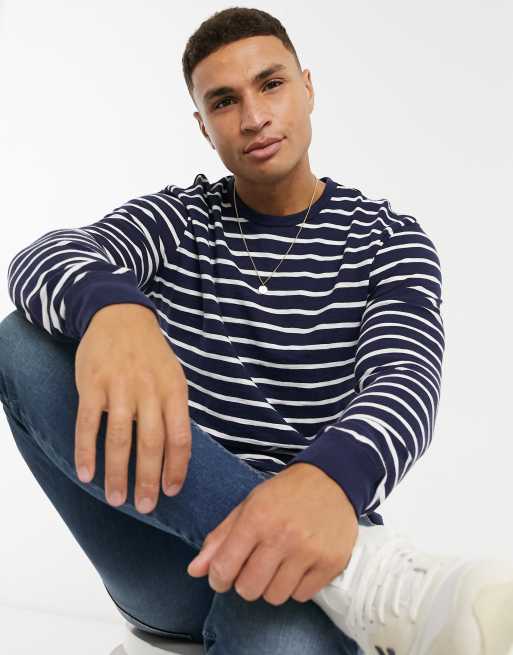 J Crew – Långärmad randig t-shirt