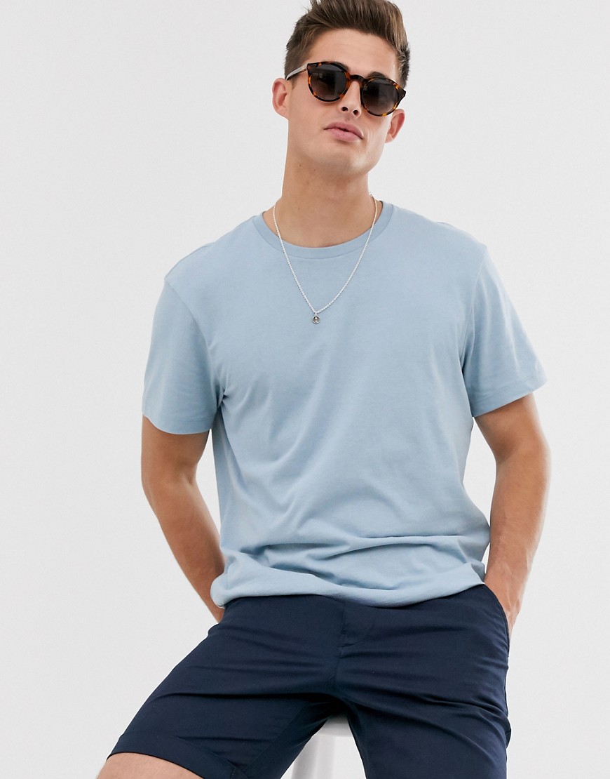J Crew - Mercantile - Slim-fit T-shirt met ronde hals in danube blauw