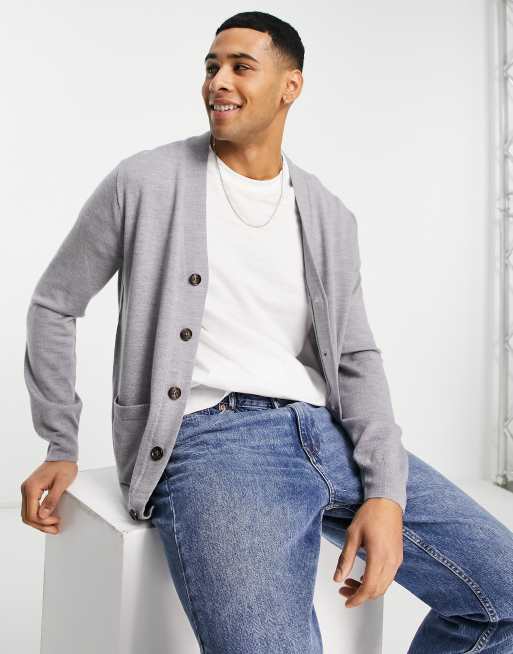 J crew hot sale grey cardigan