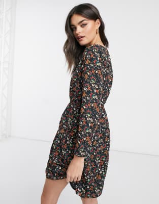 j crew floral dress long sleeve